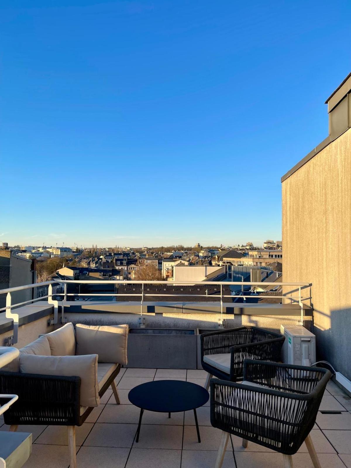 卢森堡Lux Penthouse - Office, Terrace, Gym & Parking公寓 外观 照片