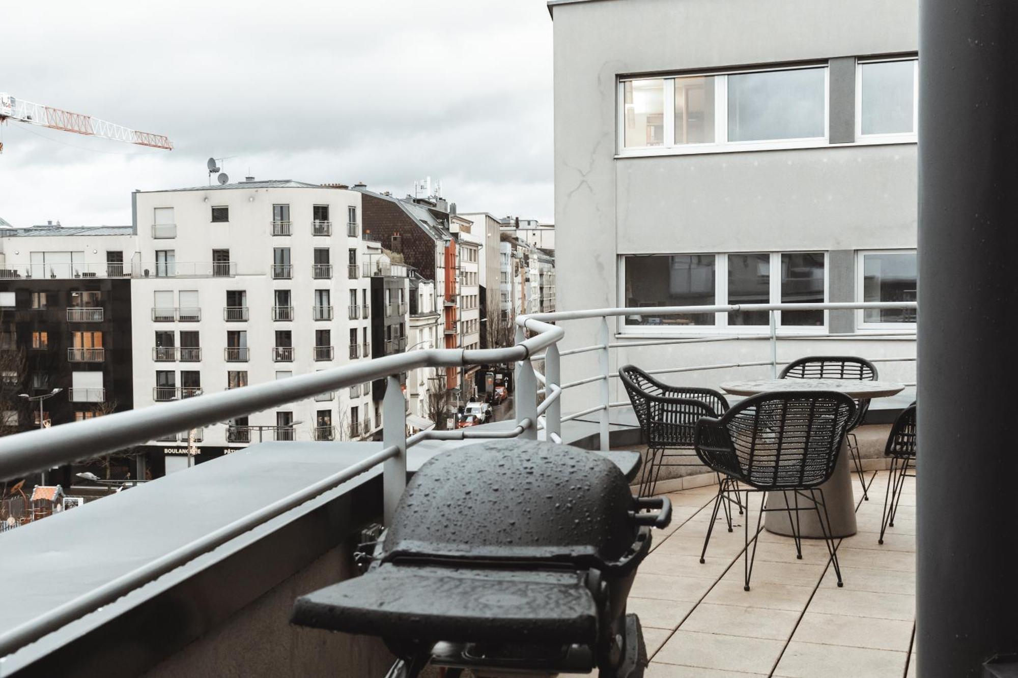 卢森堡Lux Penthouse - Office, Terrace, Gym & Parking公寓 外观 照片