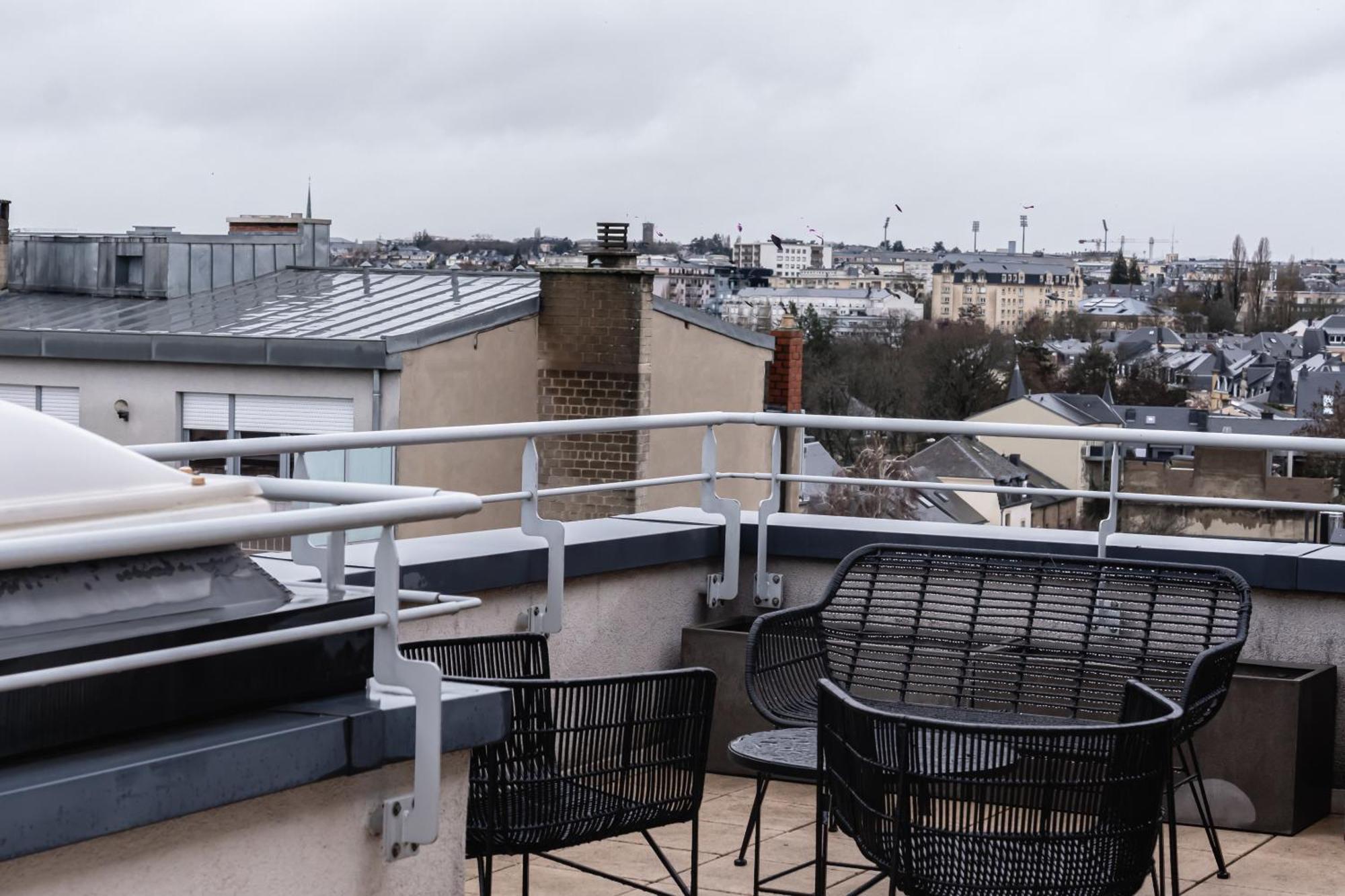 卢森堡Lux Penthouse - Office, Terrace, Gym & Parking公寓 外观 照片